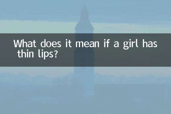 একটি মেয়ে পাতলা ঠোঁট আছে এটা কি মানে?