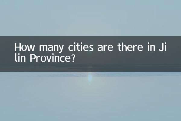 صوبہ جیلن میں کتنے شہر ہیں؟