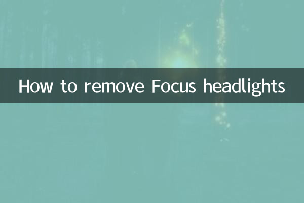 How to remove Focus headlights