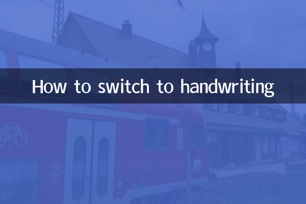 So wechseln Sie zur Handschrift