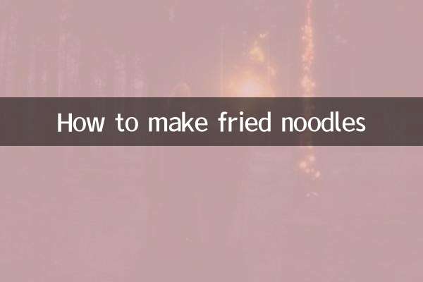 Come preparare le tagliatelle fritte