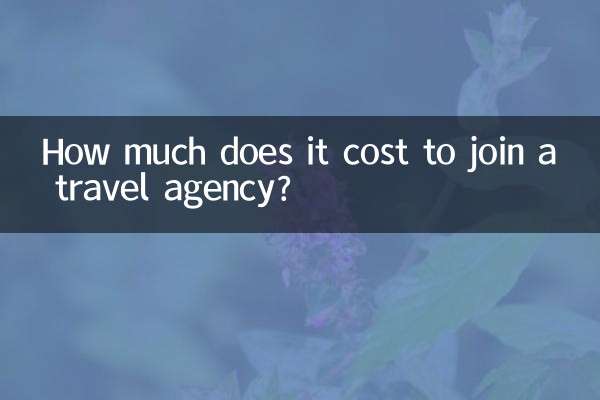 How much does it cost to join a travel agency?