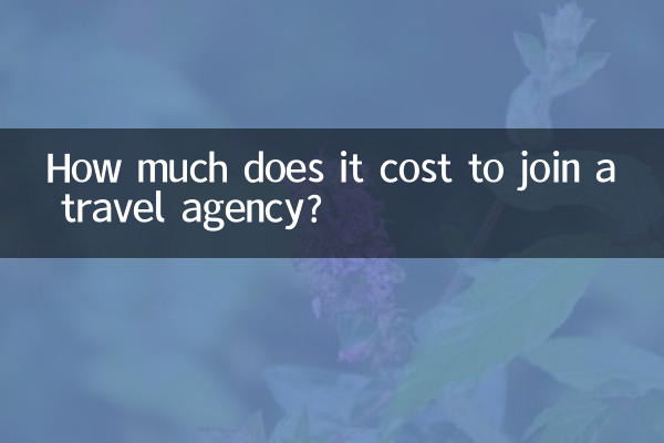 How much does it cost to join a travel agency?
