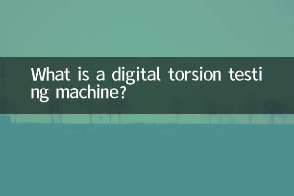 What is a digital torsion testing machine?