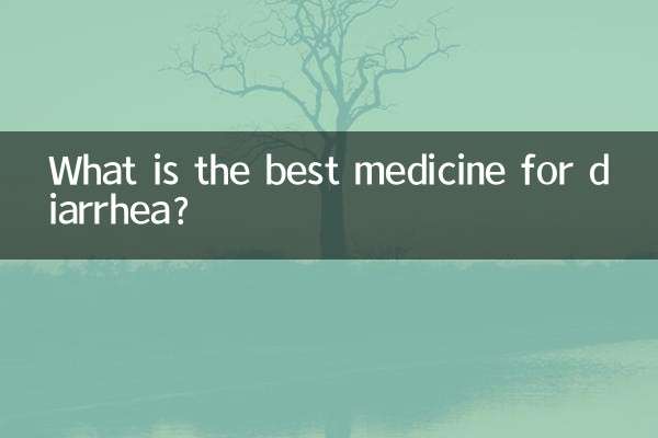 What is the best medicine for diarrhea?