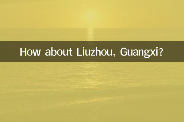 How about Liuzhou, Guangxi?