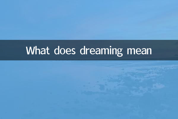 What does dreaming mean