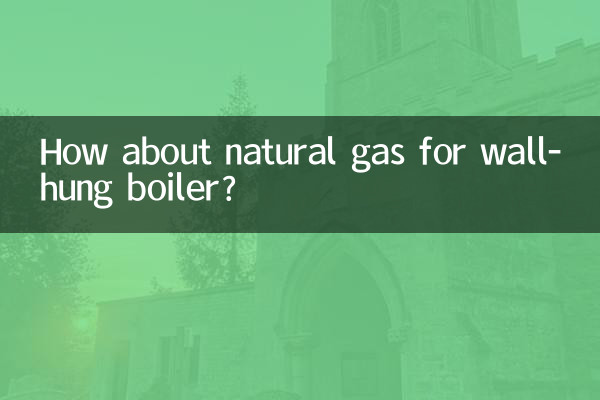 Che ne dici del gas metano per la caldaia murale?