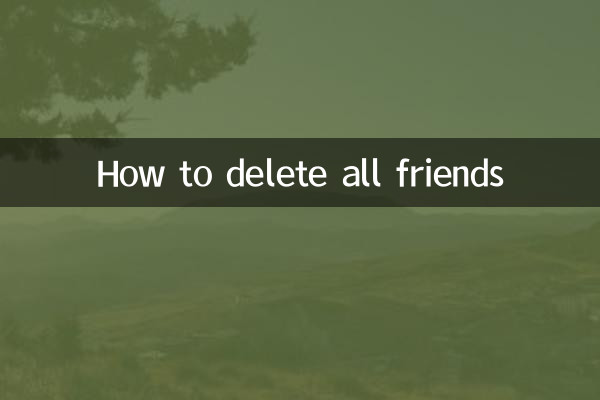 Como excluir todos os amigos