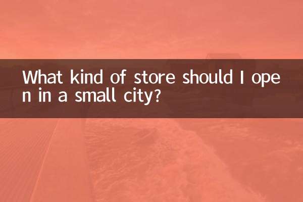 Che tipo di negozio dovrei aprire in una piccola città?