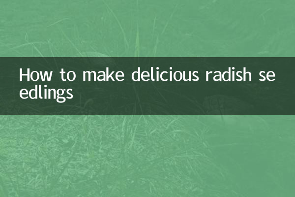 Wie man köstliche Rettichsämlinge herstellt