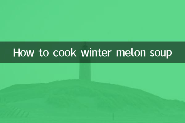 Como preparar sopa de melão de inverno