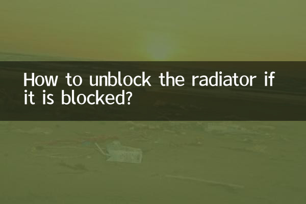 Wie entsperre ich den Kühler, wenn er verstopft ist?