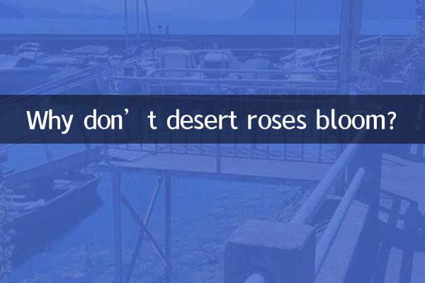 صحرا کے گلاب کیوں نہیں کھلتے ہیں؟