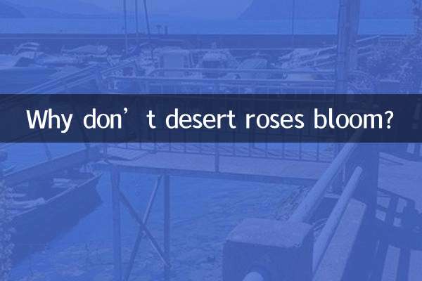 صحرا کے گلاب کیوں نہیں کھلتے ہیں؟