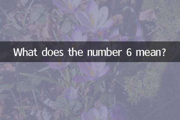 ¿Qué significa el número 6?