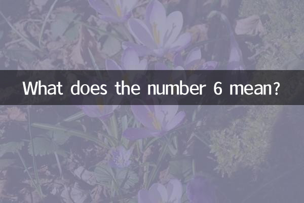 ¿Qué significa el número 6?