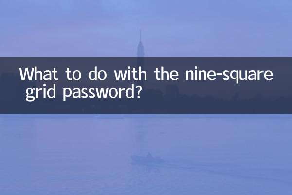 ¿Qué hacer con la contraseña de la cuadrícula de nueve cuadrados?
