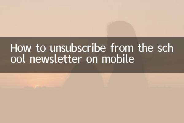 Come cancellarsi dalla newsletter della scuola su cellulare