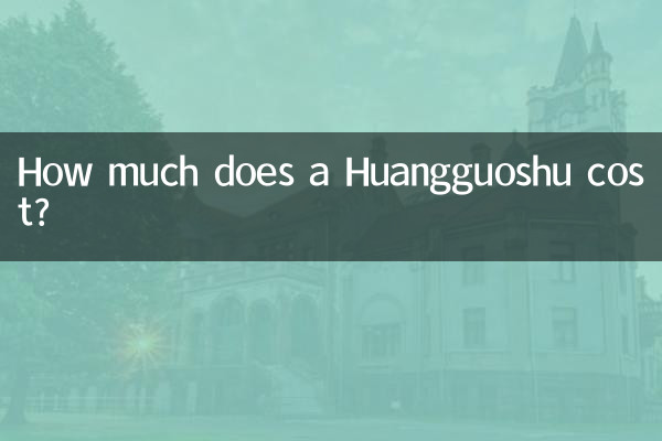 ¿Cuánto cuesta un Huangguoshu?