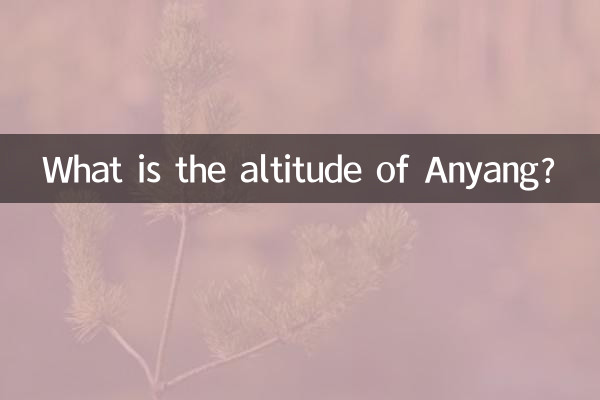 What is the altitude of Anyang?