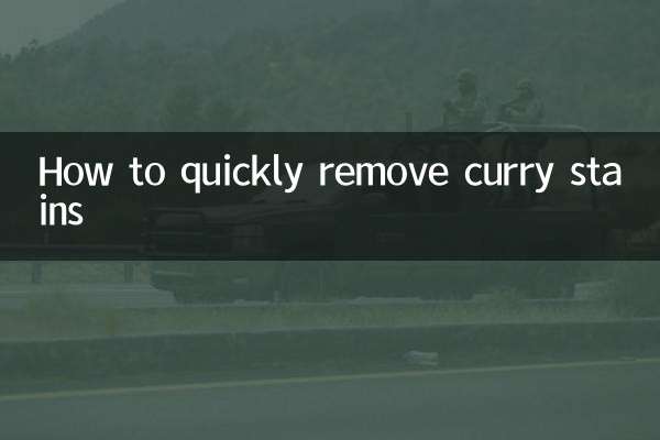 Cómo quitar rápidamente las manchas de curry