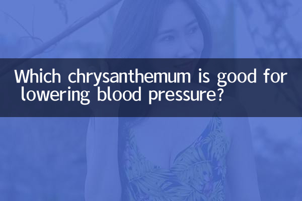 Which chrysanthemum is good for lowering blood pressure?