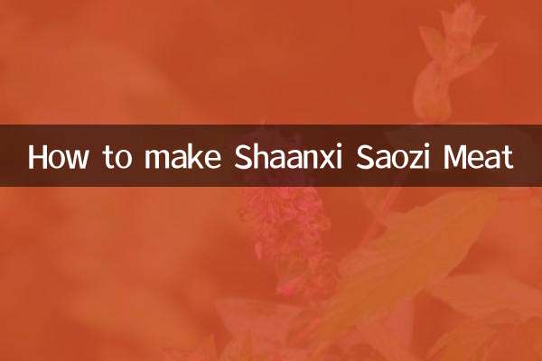 शानक्सी साओज़ी मीट कैसे बनाएं