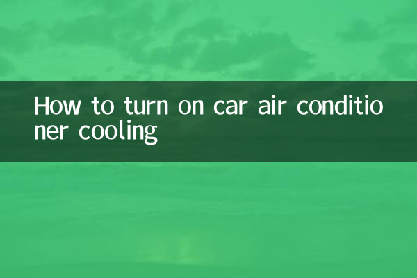 So schalten Sie die Kühlung der Autoklimaanlage ein