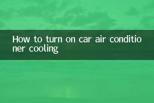 So schalten Sie die Kühlung der Autoklimaanlage ein