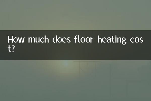 How much does floor heating cost?