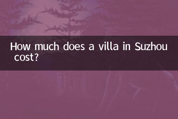 ¿Cuánto cuesta una villa en Suzhou?