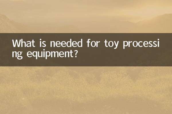玩具加工设备需要什么