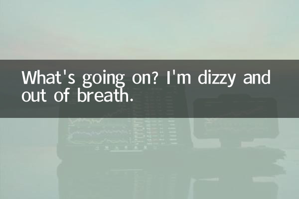 ماذا يحدث؟ أشعر بالدوار وضيق التنفس.