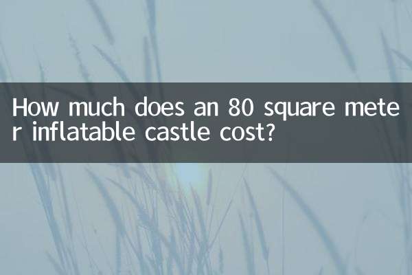 Quanto costa un castello gonfiabile da 80 mq?