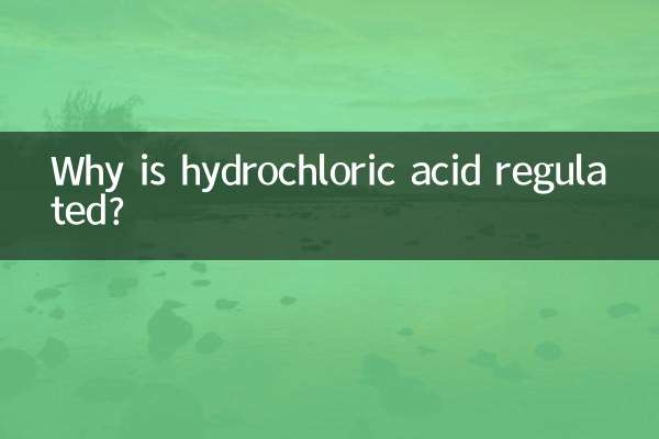 چرا اسید کلریدریک تنظیم می شود؟
