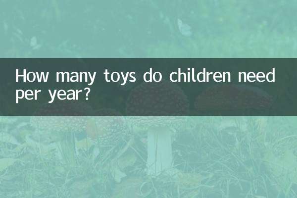 Di quanti giocattoli hanno bisogno i bambini all'anno?