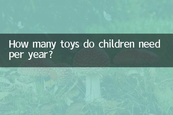 Di quanti giocattoli hanno bisogno i bambini all'anno?