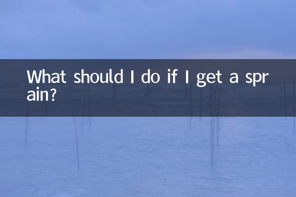 Was soll ich tun, wenn ich eine Verstauchung bekomme?