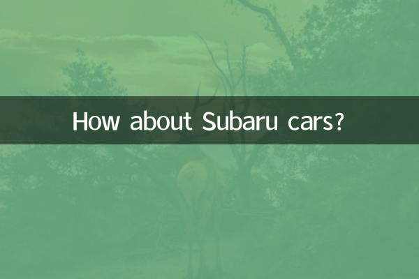 সুবারু গাড়ির কথা কেমন?