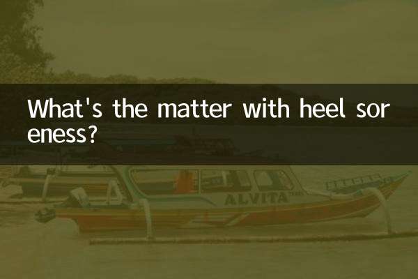 Quel est le problème avec la douleur au talon ?