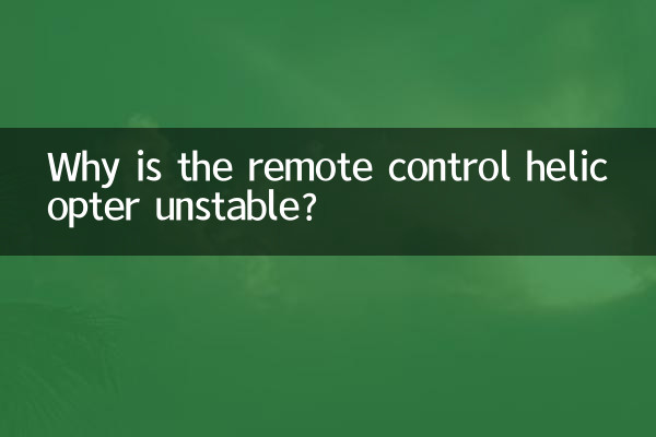 Why is the remote control helicopter unstable?