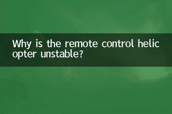 Why is the remote control helicopter unstable?