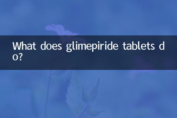 Cosa fa le compresse di glimepiride?