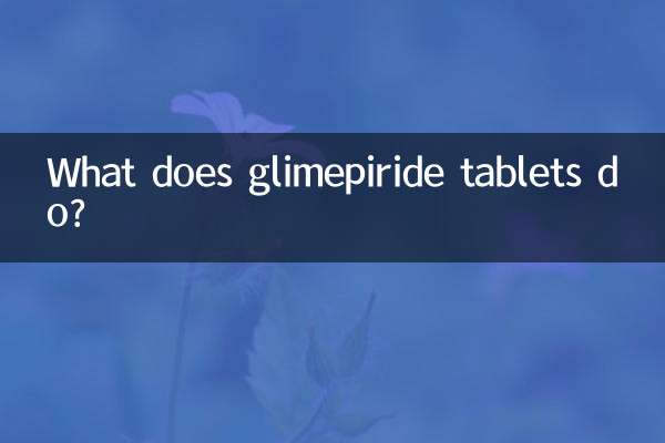 Cosa fa le compresse di glimepiride?